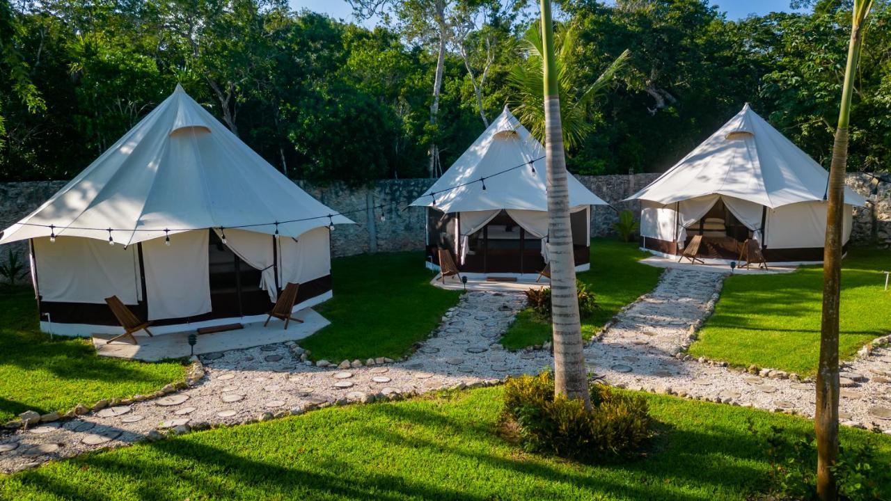 Hotel Xakluum Eco Glampings Puerto Morelos Exterior foto