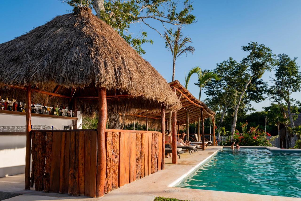 Hotel Xakluum Eco Glampings Puerto Morelos Exterior foto