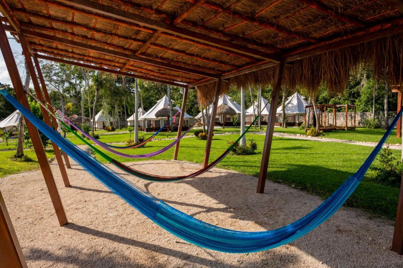 Hotel Xakluum Eco Glampings Puerto Morelos Exterior foto